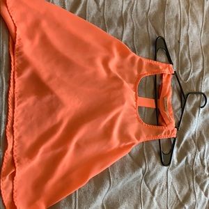 Bright pink, bow dress tank